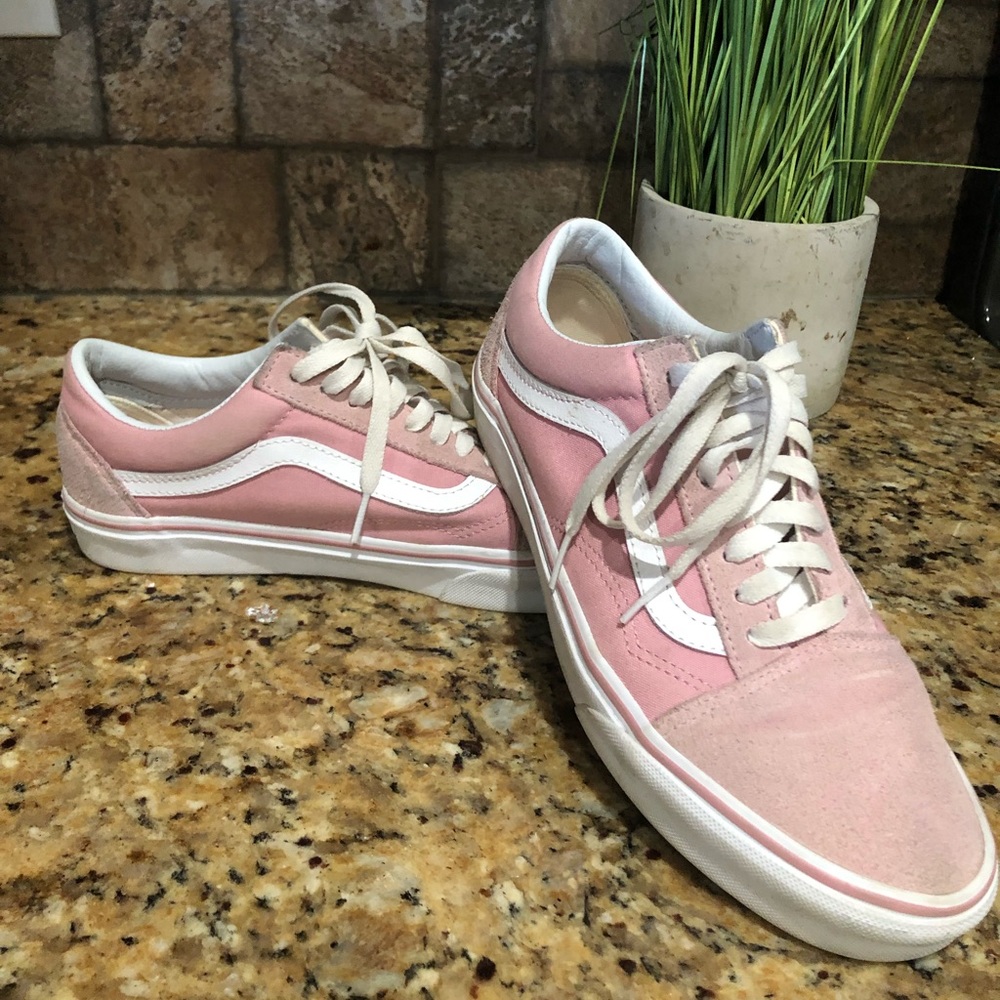 Vans pink suede shoes